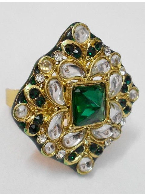 Kundan Finger Ring